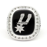 1999 San Antonio Spurs Championship Ring (Silver/C.Z. Logo)